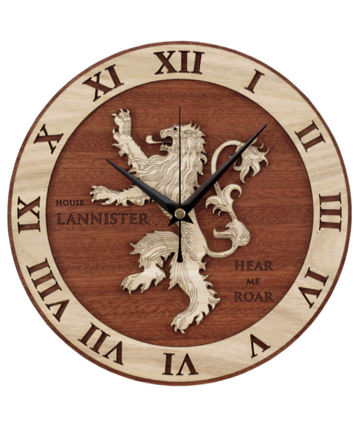 Horloge MuraleLion de Lannister une grave pollution 