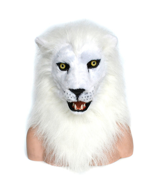 Masque LionBlanc Adulte plus qu'un jeu 