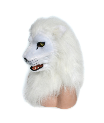 Masque LionBlanc Adulte plus qu'un jeu 