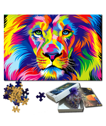 Puzzle LionMulticolore 1000 Pièces l'achat 