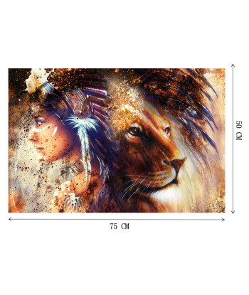 Puzzle LionPrincesse Indienne chez Cornerstreet bien 