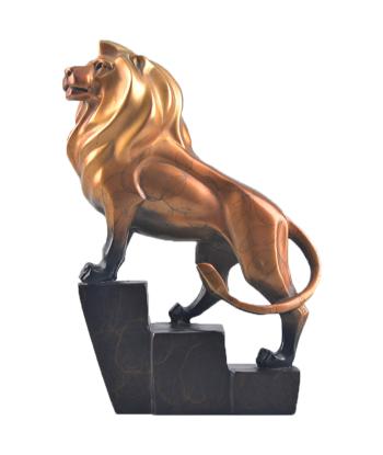 Statue de Lion  Cuivre pas cher