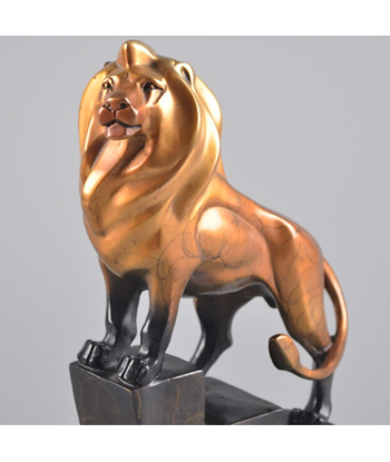 Statue de Lion  Cuivre pas cher