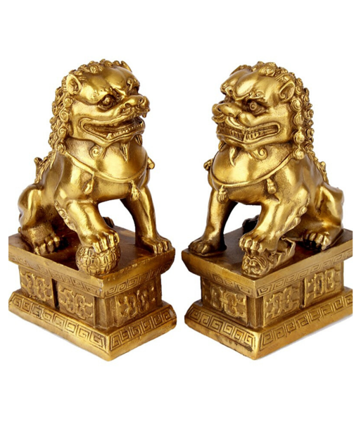 Statuette Lion  Chinois Or offre 