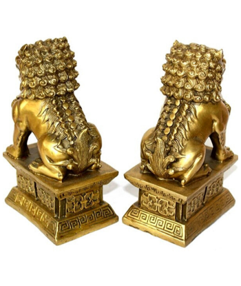 Statuette Lion  Chinois Or offre 