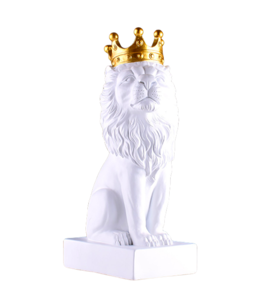 Statue Lion  Décoration Intérieur Blanche Par le système avancé 