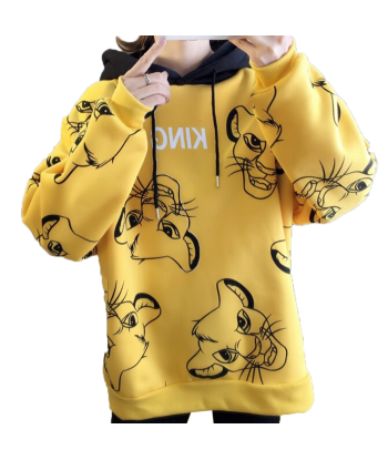 Sweat Shirt  Roi Lion Jaune 50-70% off 