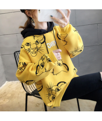 Sweat Shirt  Roi Lion Jaune 50-70% off 