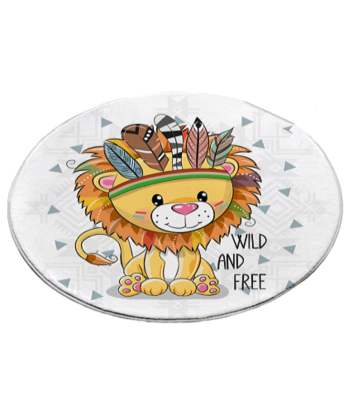 Tapis Rond Lion  Wild and Free Les magasins à Paris et en Île-de-France