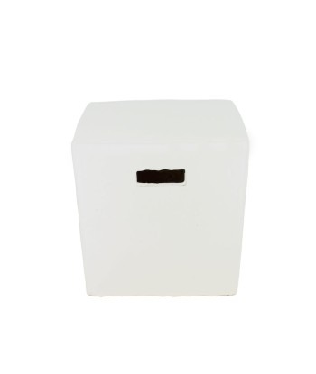 Tabouret Cubique Céramique Blanc de la marque