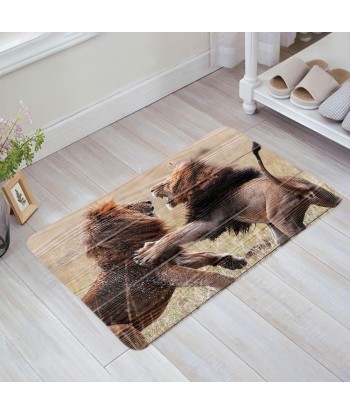 Tapis Lion Imitation Bois le concept de la Pate a emporter 