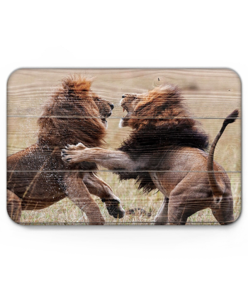 Tapis Lion Imitation Bois le concept de la Pate a emporter 