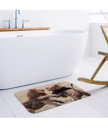 Tapis Lion Imitation Bois le concept de la Pate a emporter 