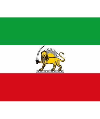 Drapeau Iran lion de la marque