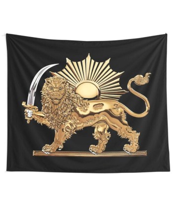 Drapeau lion noir et or le concept de la Pate a emporter 