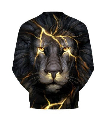 Pull Lion Homme Éclair les muscles