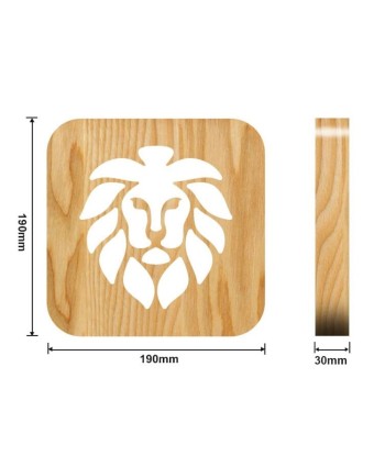 Lampe de Chevet Lion Bois du meilleur 