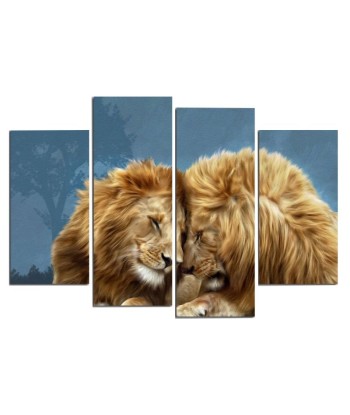 Tableau Peinture Tête de Lion online