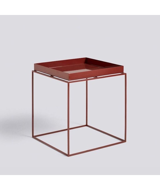 Table Marron Carrée Plateau Amovible solde