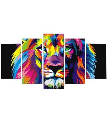 Tableau Lion Pop Art Couleur Les magasins à Paris et en Île-de-France