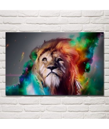 Toile Lion Coloré prix