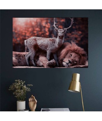 Tableau Lion et Cerf 50-70% off 