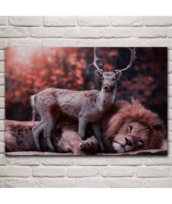 Tableau Lion et Cerf 50-70% off 