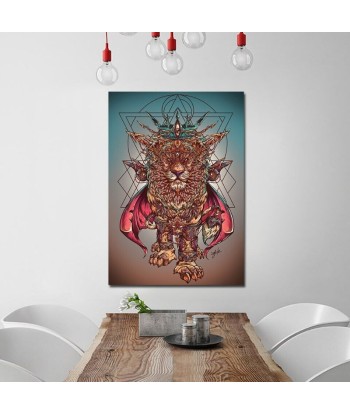 Tableau Toile Lion destockage