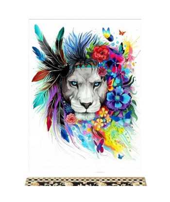 Toile Peinture Lion plus qu'un jeu 