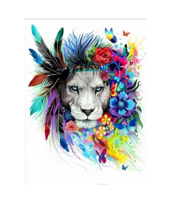 Toile Peinture Lion plus qu'un jeu 