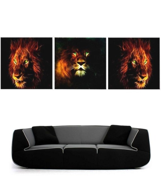 Tableau Lion Triplé soldes