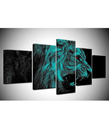 Tableau de Lion Rugissant Paris Déstockage Promo