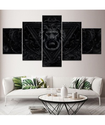 Tableau Lion Full Black Voir les baskets