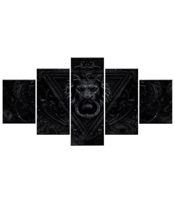 Tableau Lion Full Black Voir les baskets