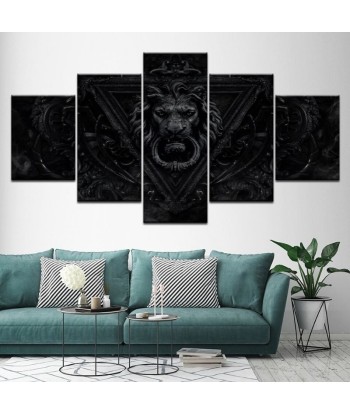 Tableau Lion Full Black Voir les baskets