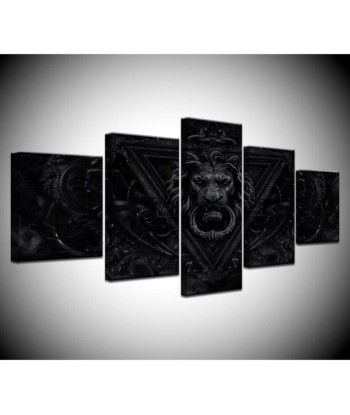 Tableau Lion Full Black Voir les baskets