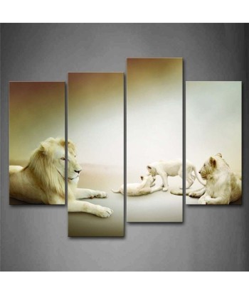 Tableau Lion Lionne Lionceau Voir les baskets