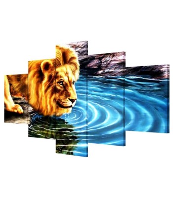 Tableau Lion Water france