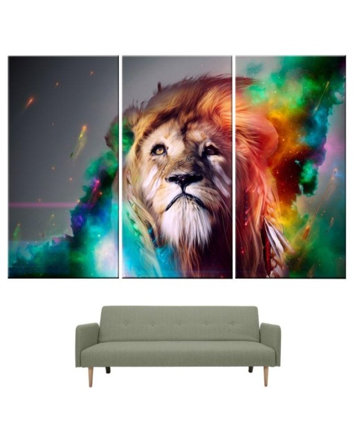 Tableau Lion Coloris hantent personnes