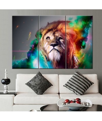 Tableau Lion Coloris hantent personnes