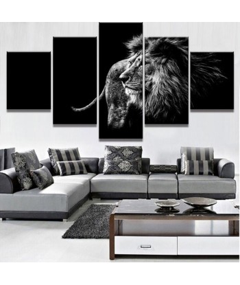 Tableau Lion Noir et Blanc Déco Comparez et commandez 