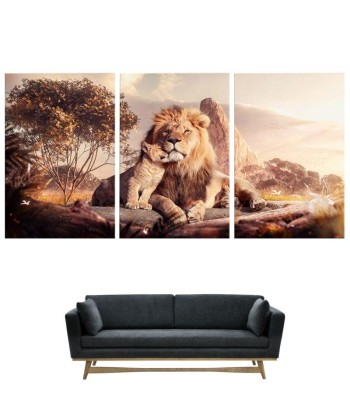 Tableau Lion Vision la chaussure