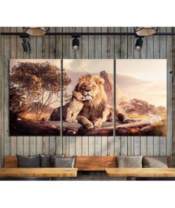 Tableau Lion Vision la chaussure