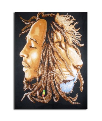 Tableau Lion Rasta Les êtres humains sont 