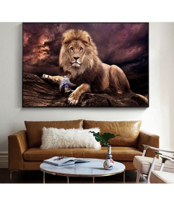 Tableau Lion Enfant Profitez des Offres !