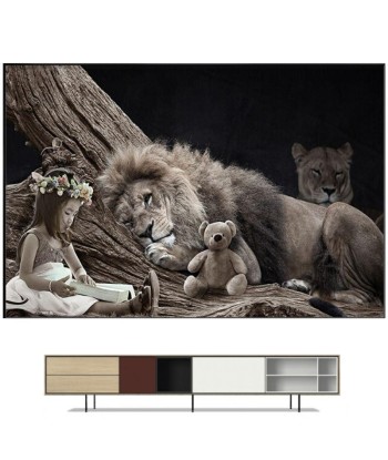 Tableau Lion Petite Fille Découvrez la collection