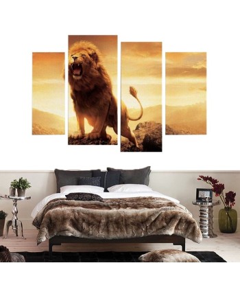 Tableau Lion Furie Voir les baskets