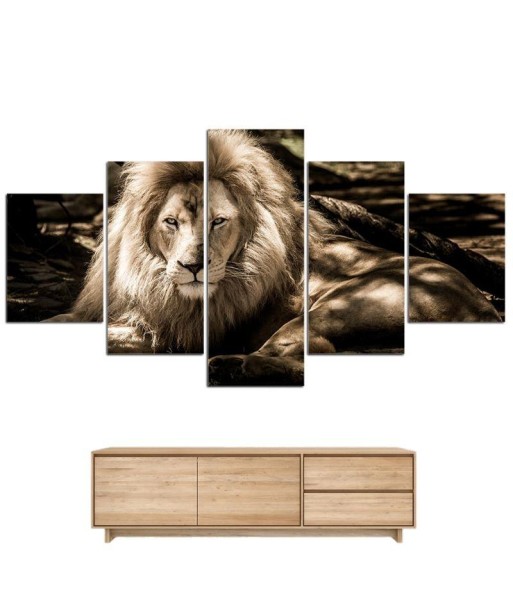 Tableau Lion Témérité soldes