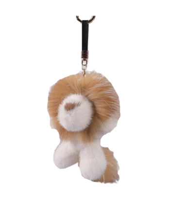 Porte Clés Lion Peluche Blanc les ligaments