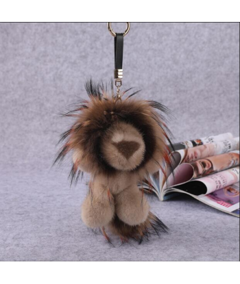 Porte Clés Lion Peluche Marron la livraison gratuite